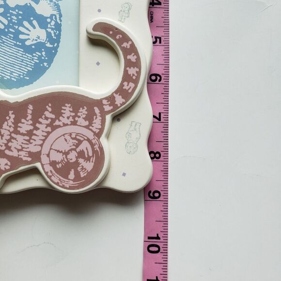Charpente Baby Picture Frame W Toy Cat - Picture 6 of 6